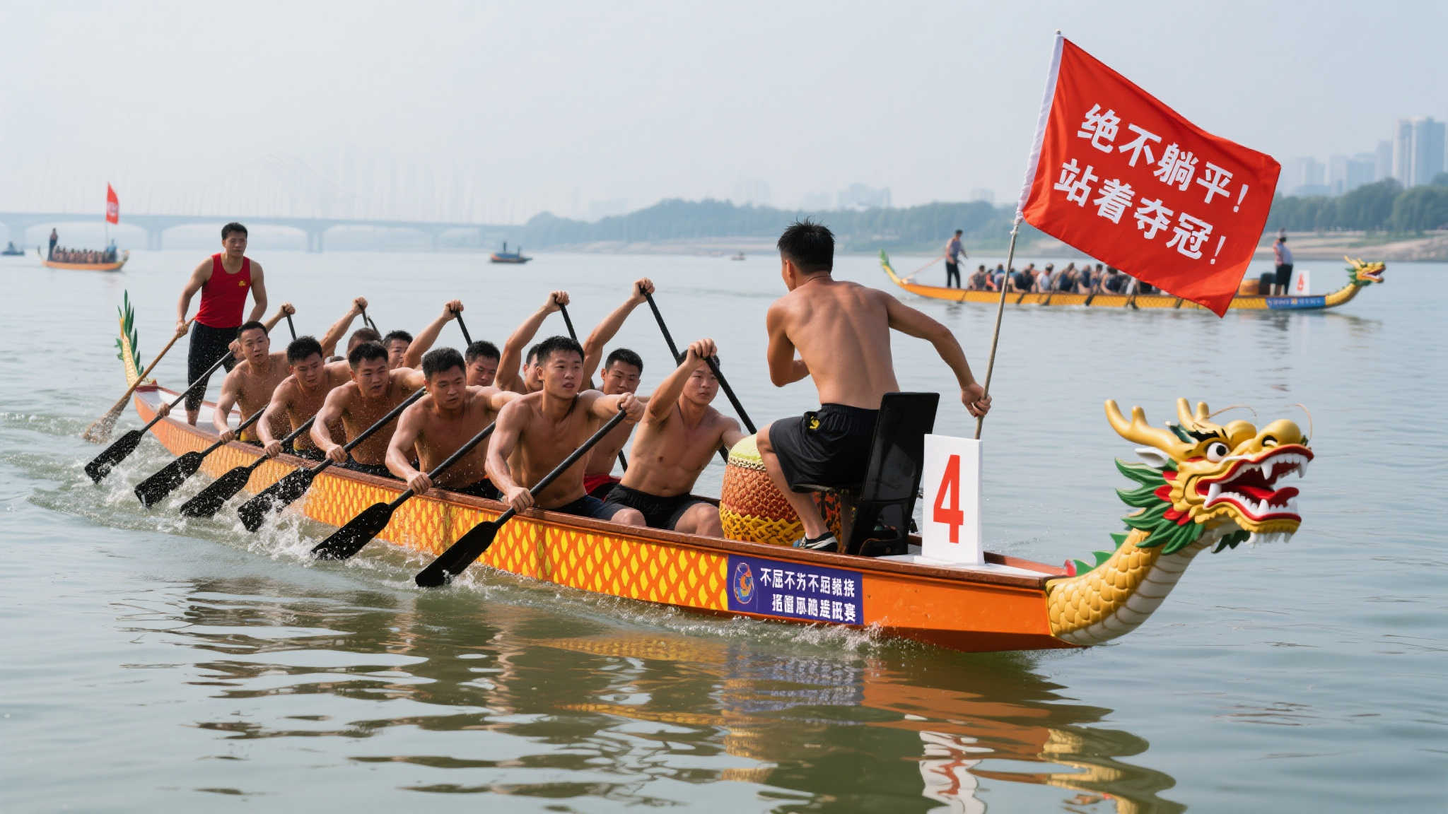 拒绝躺平,奋楫争先!龙舟队勇夺热身赛冠军 拒绝躺平,奋楫争先!龙舟队勇夺热身赛冠军